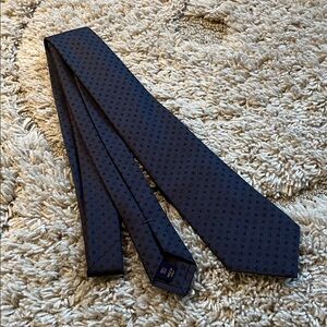 Louis Vuitton Men's Dark Navy Micro-Monogram Silk Tie